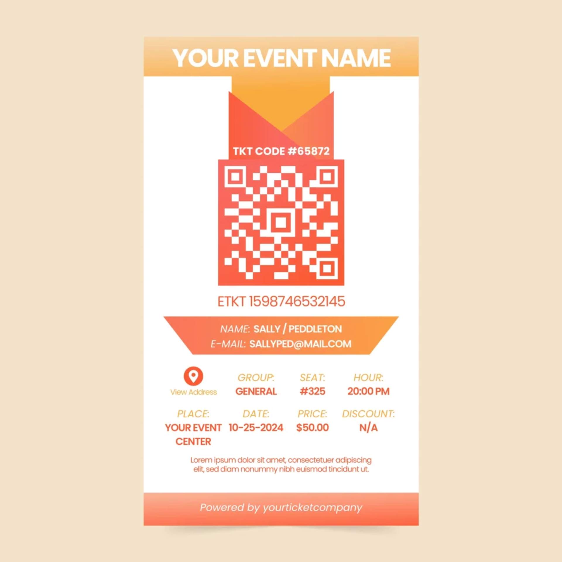 example of colored QR code