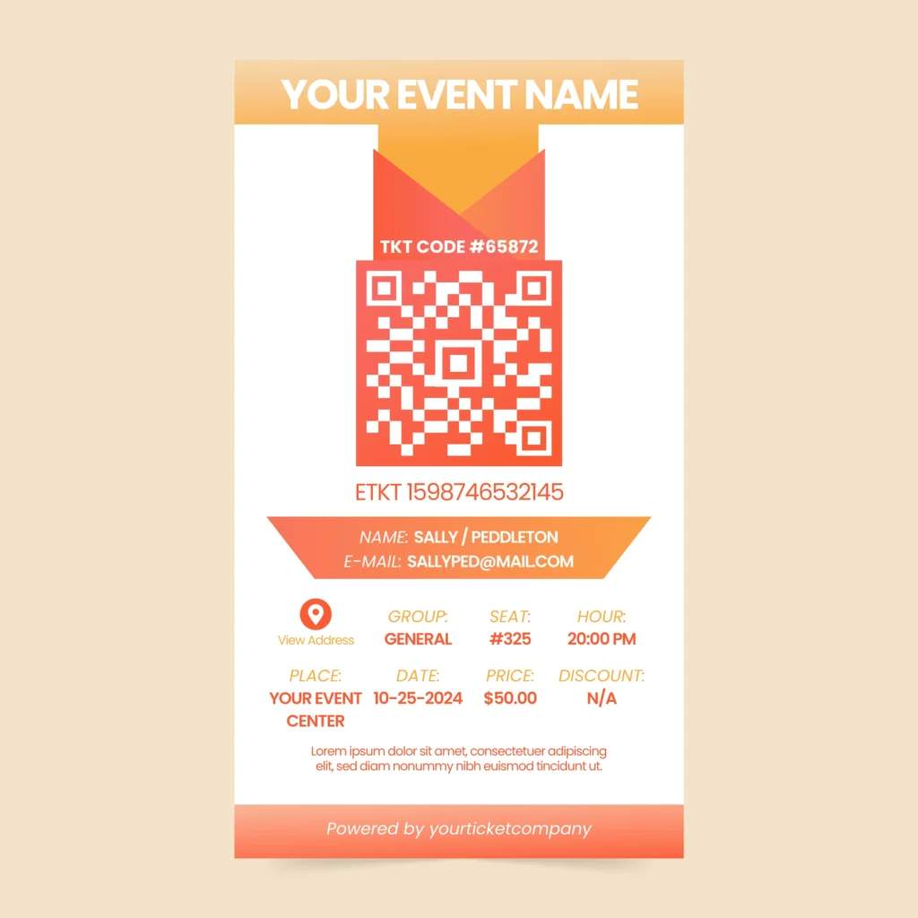 example of colored QR code