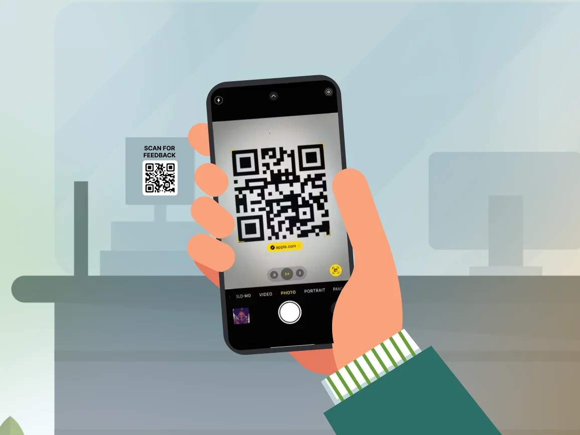 Como funciona um autocolante QR Code?