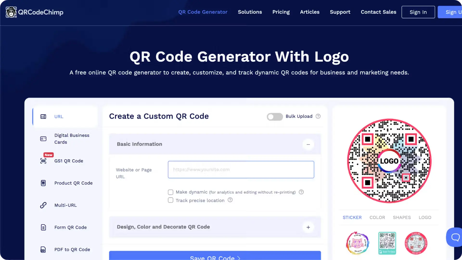 QRCode Chimp