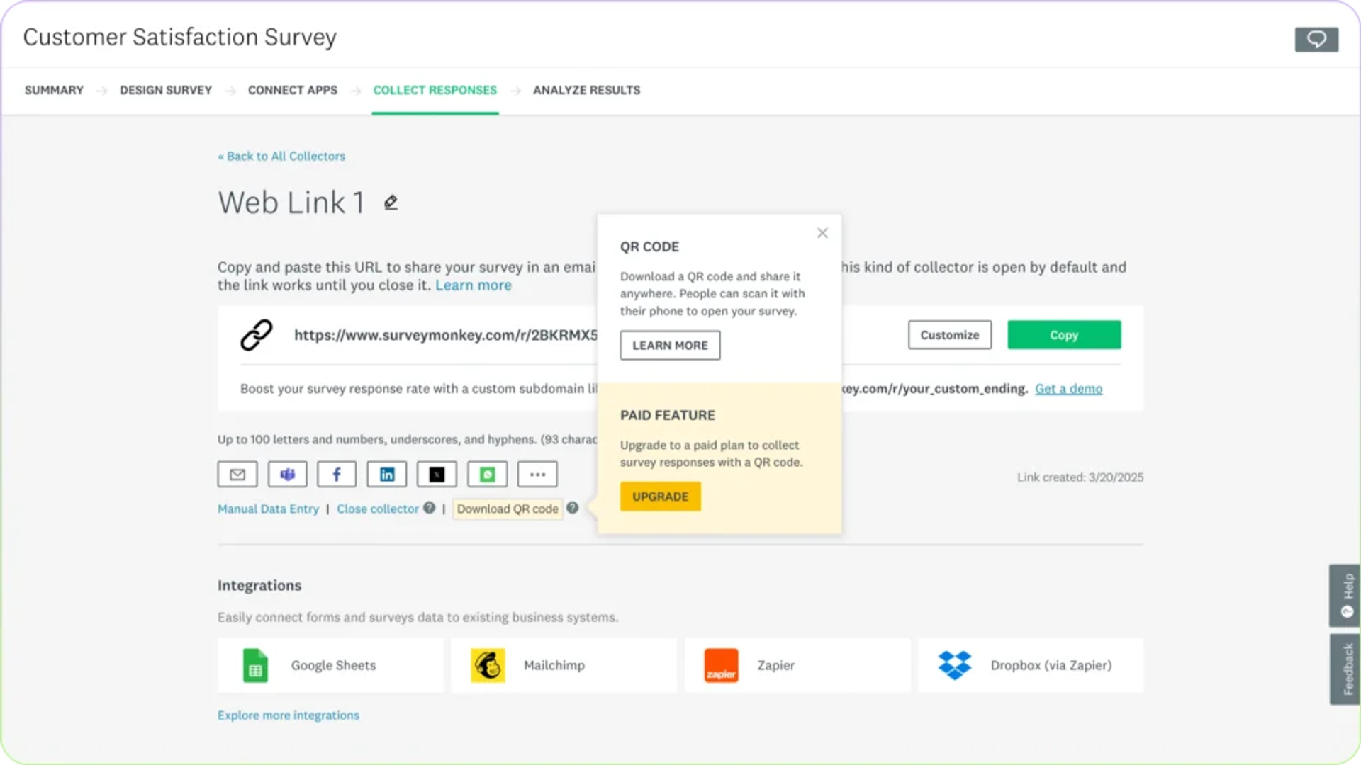 Access your survey link