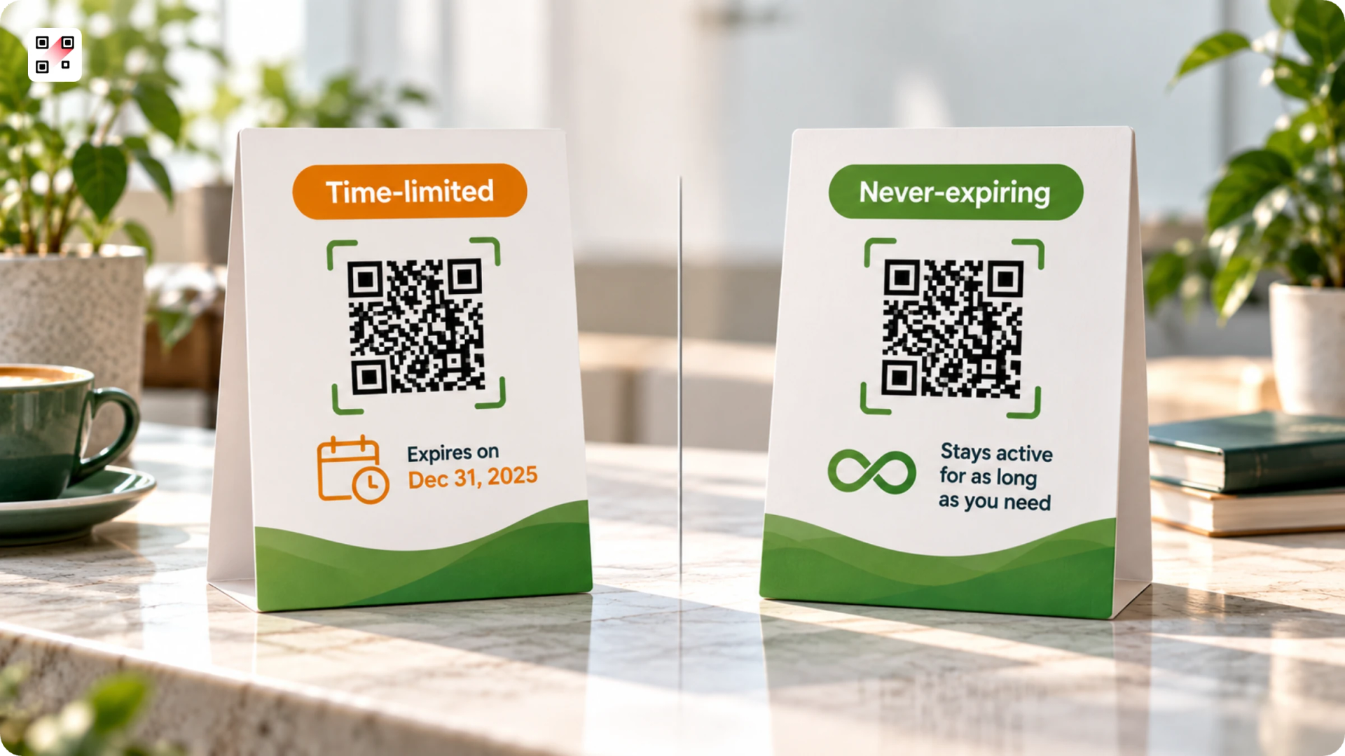 Time-Limited vs Never-Expiring QR Codes