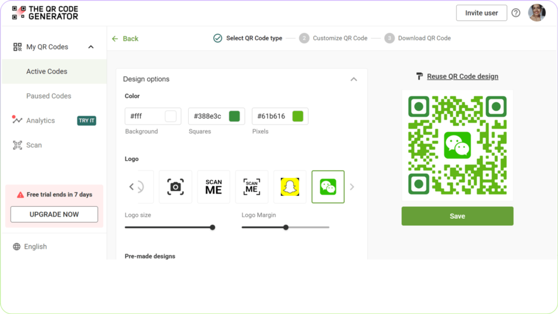 create your wechat qr code