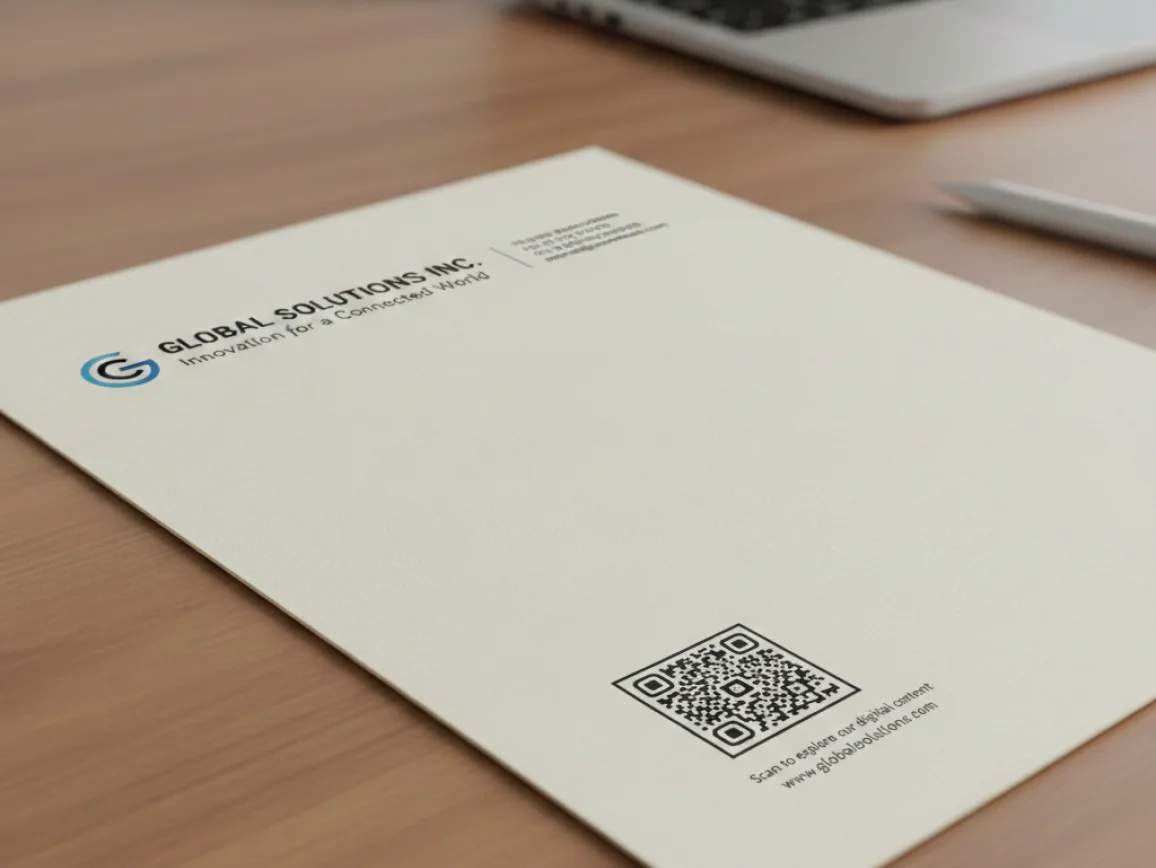 QR Codes auf Briefpapier