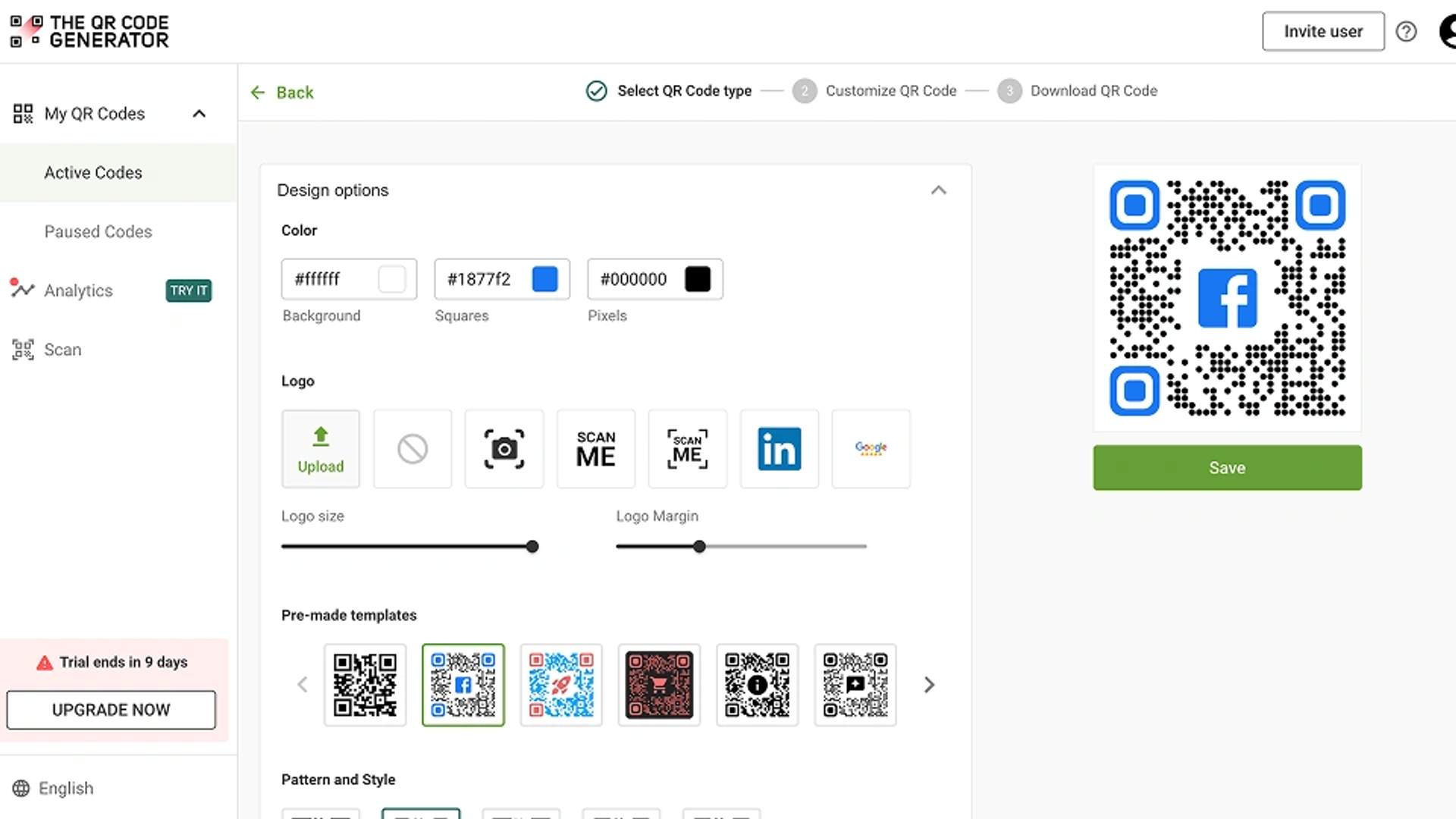 Customize Facebook QR Code