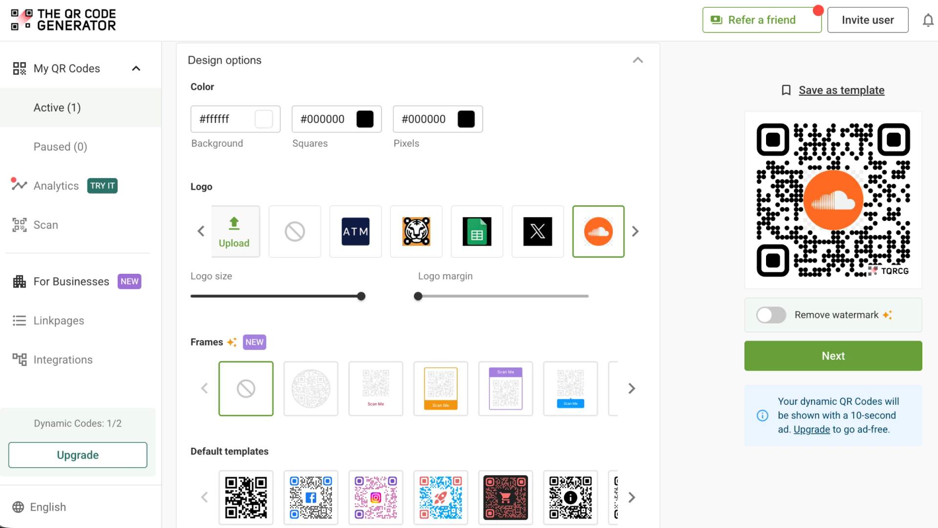 Customize your qr code