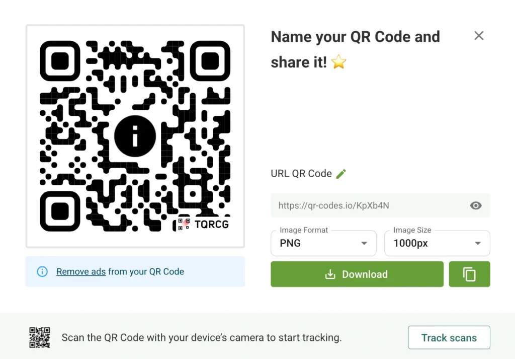 download the QR Code