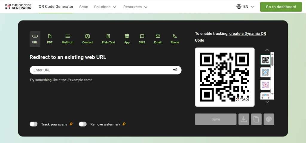 The QR Code generator