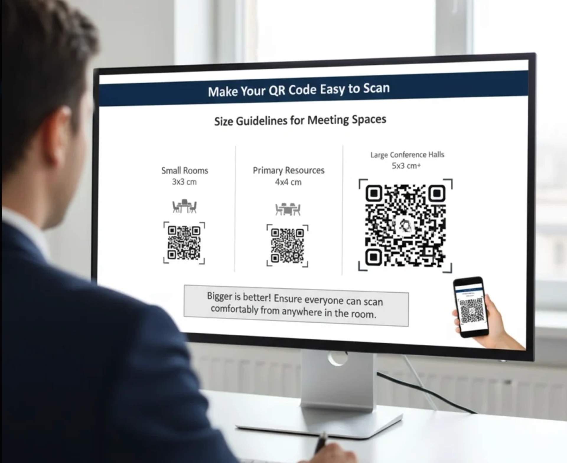 Improve the QR Code scannability 
