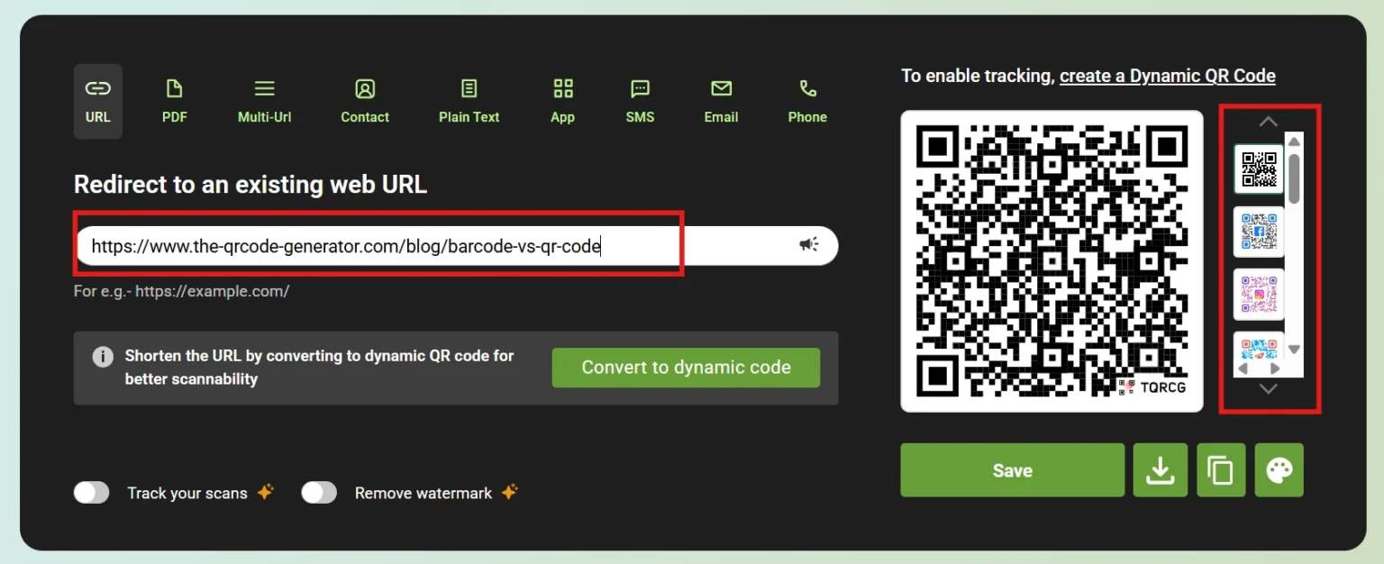 Paste the URL in tool