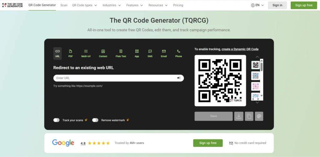 The QR Code Generator (TQRCG)