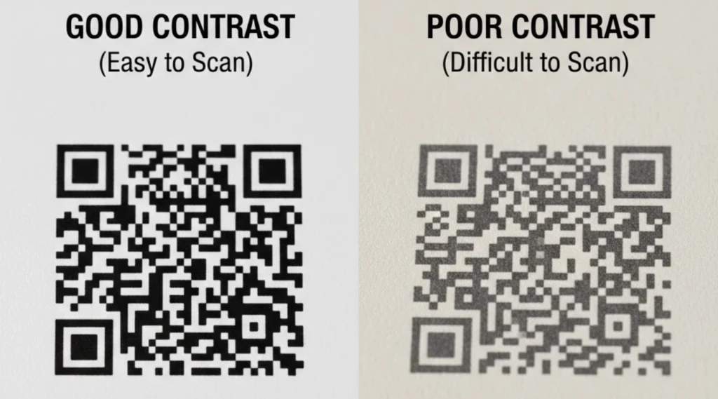 Use color and contrast to make your QR Code pop