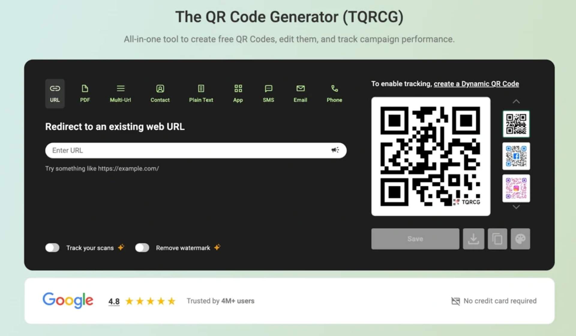 TQRCG widget