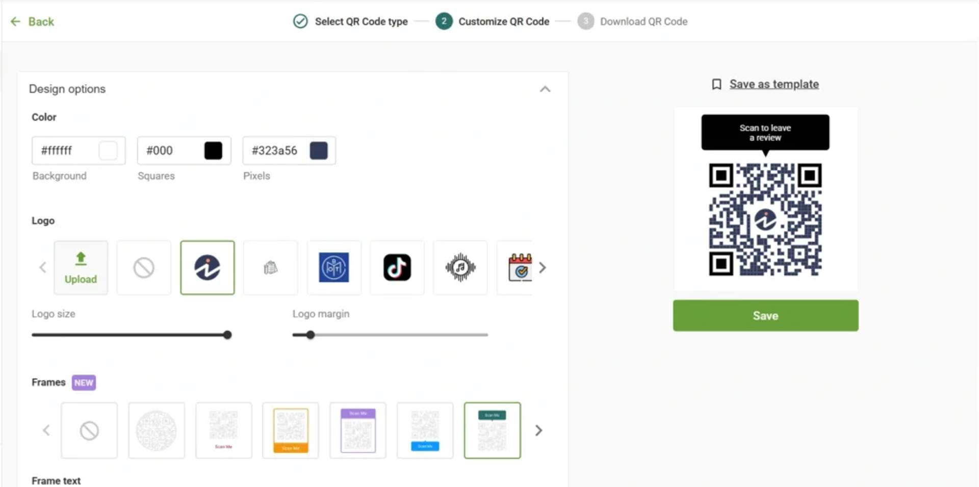 Design the QR Code