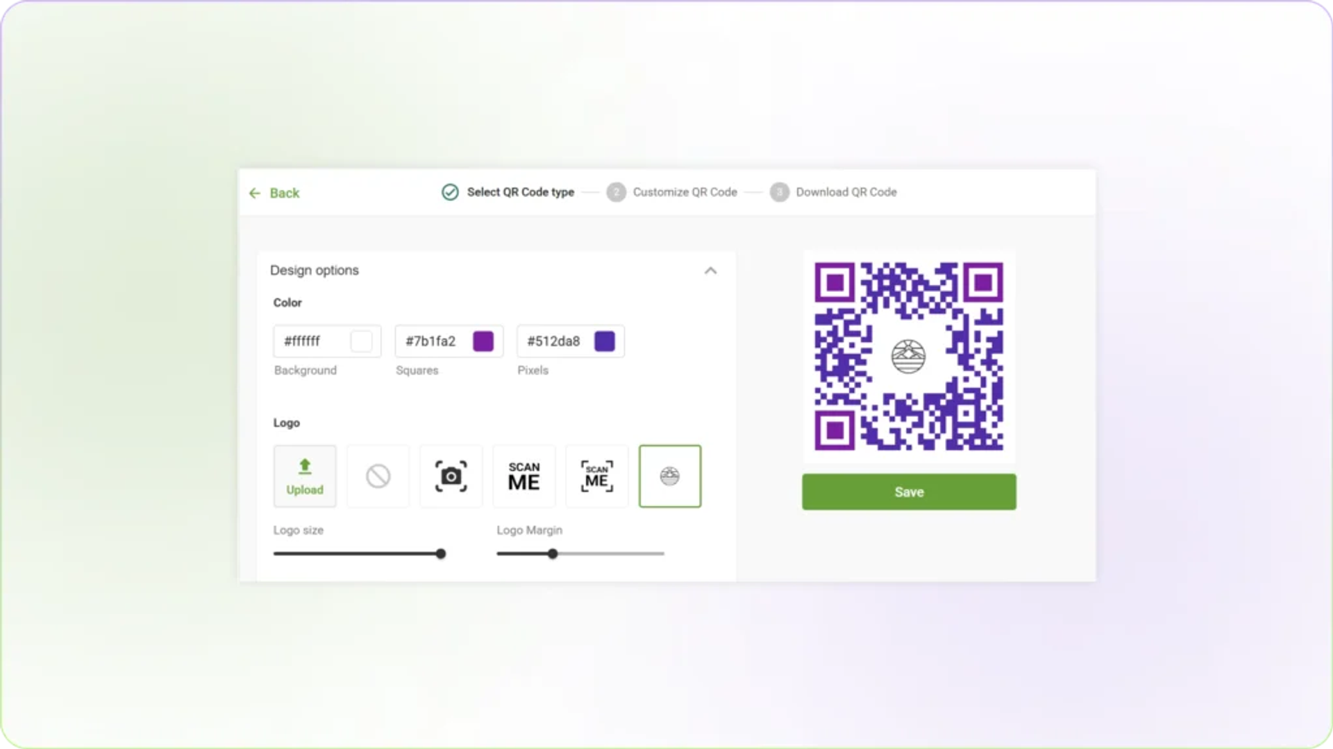 Customize Instagram QR Code in TQRCG