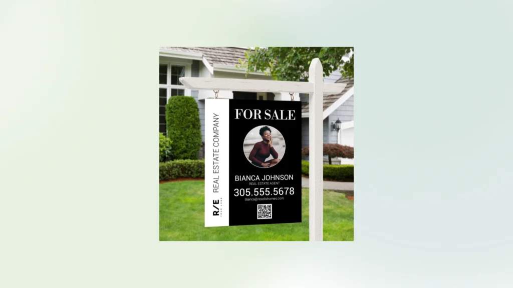 Yard signs with QR Code