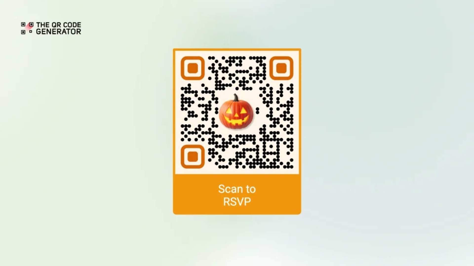 Festive Halloween frame qr code