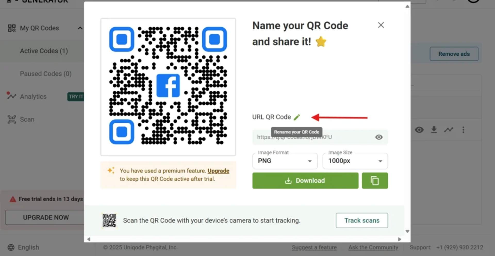 preferred QR Code format