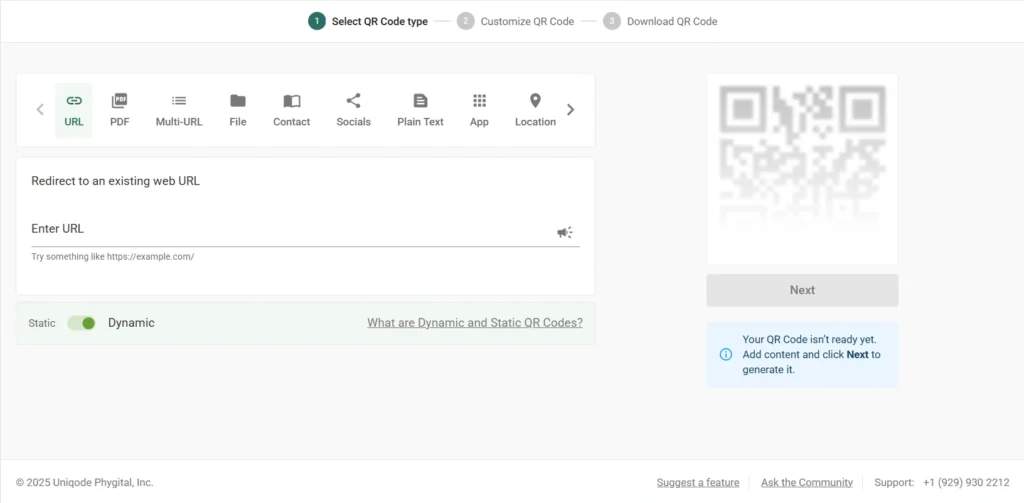 Generate your QR Code