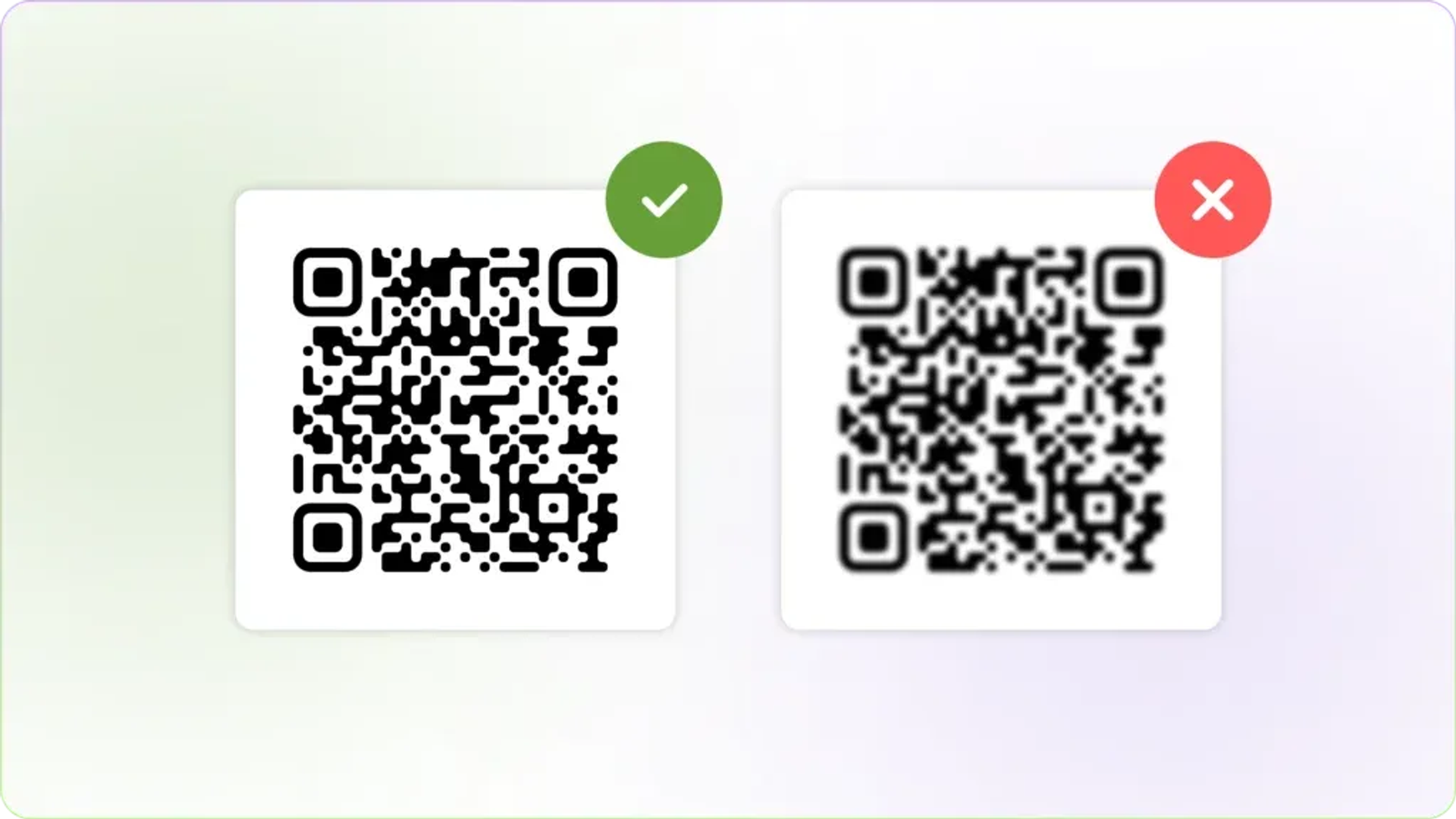 blurry QR Code