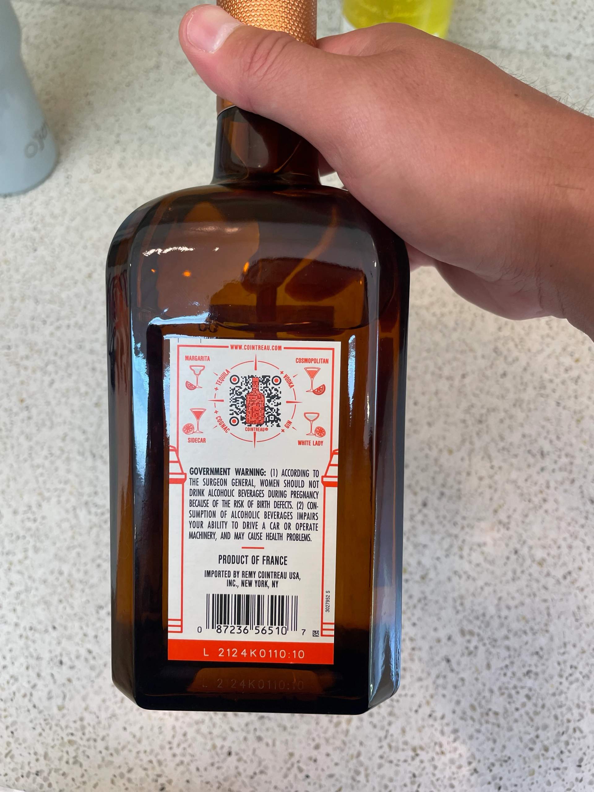 Cointreau qr code for different drinks