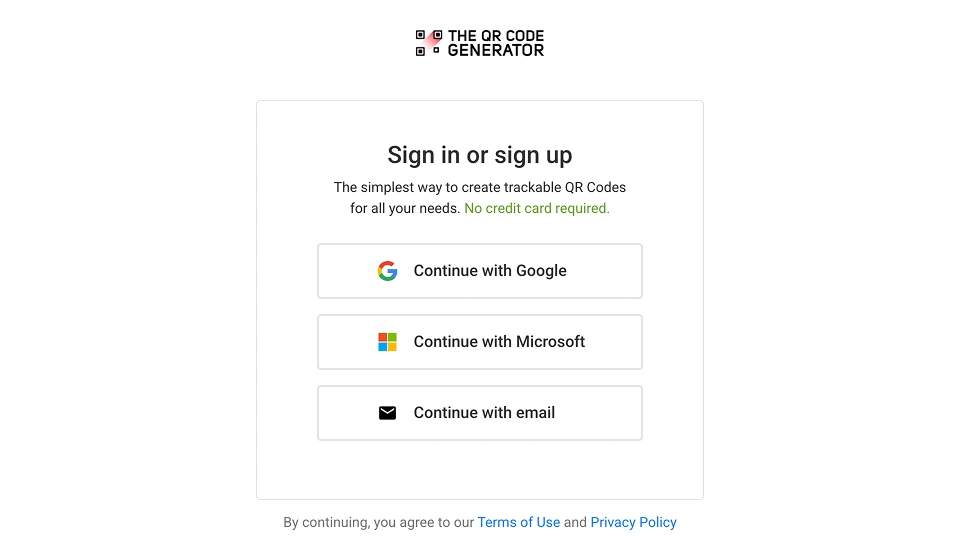 The QR Code Generator Login