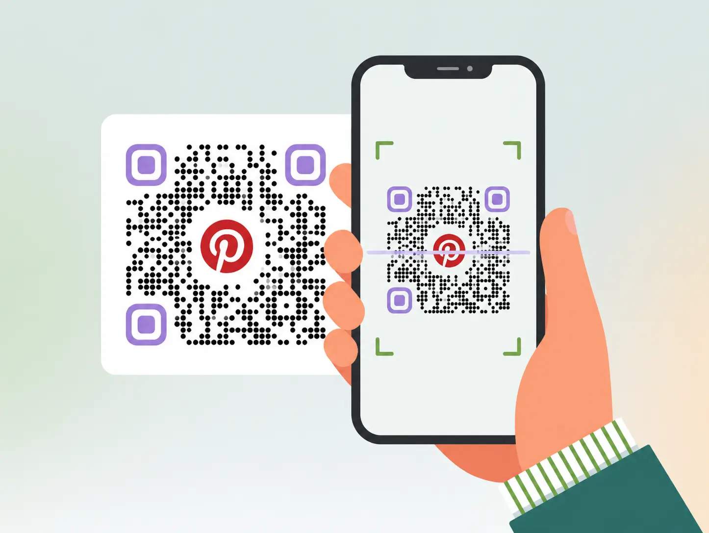 Come funziona un QR Code su Pinterest