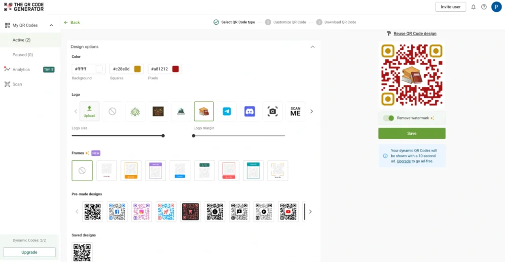 customize QR Code