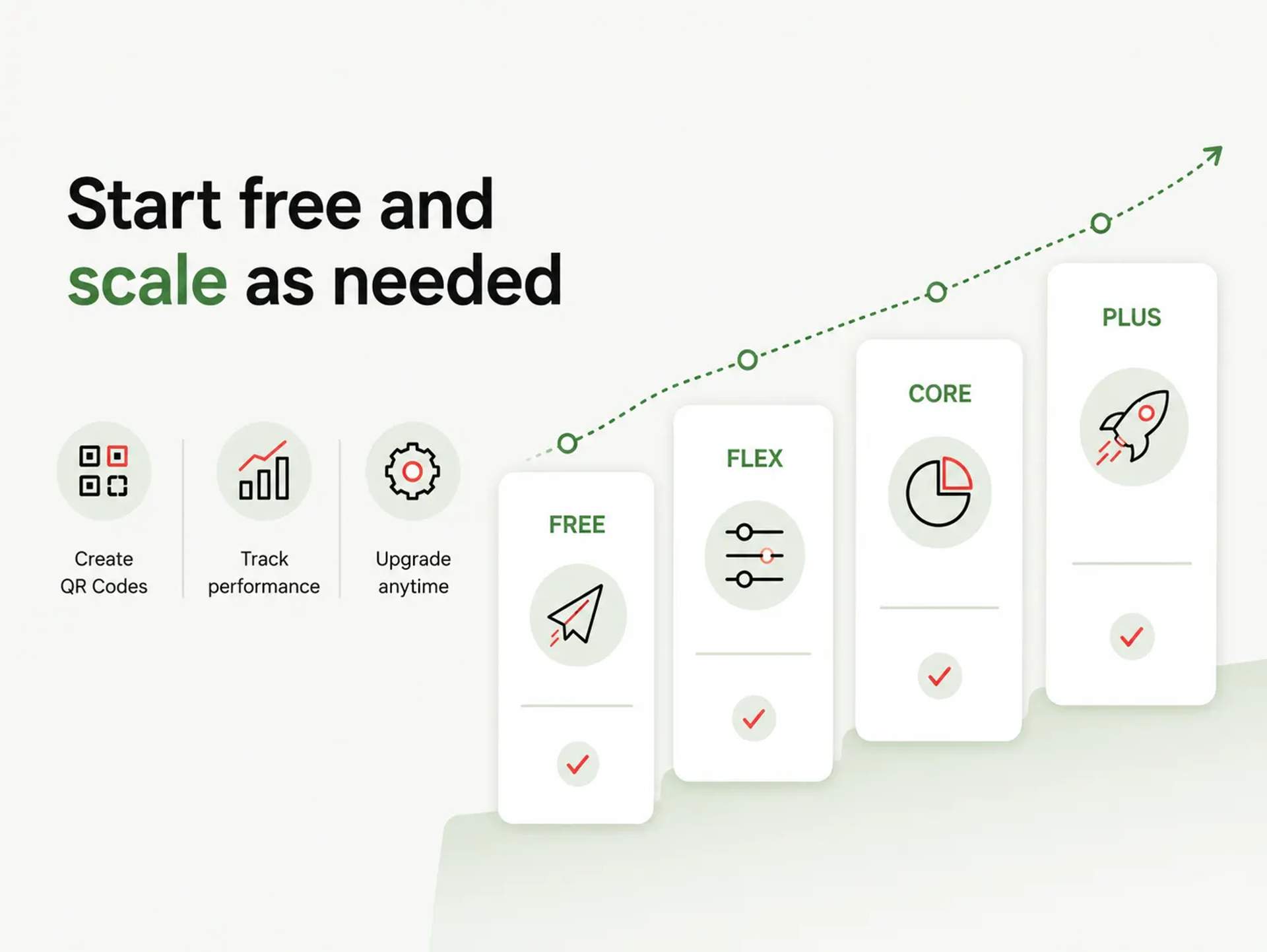 Start free and scale as needed