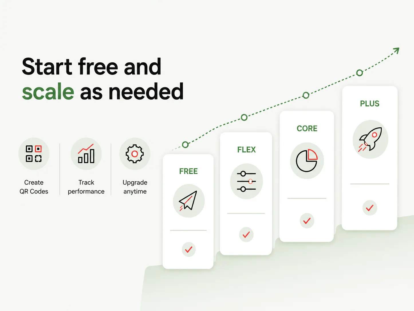 Start free and scale as needed