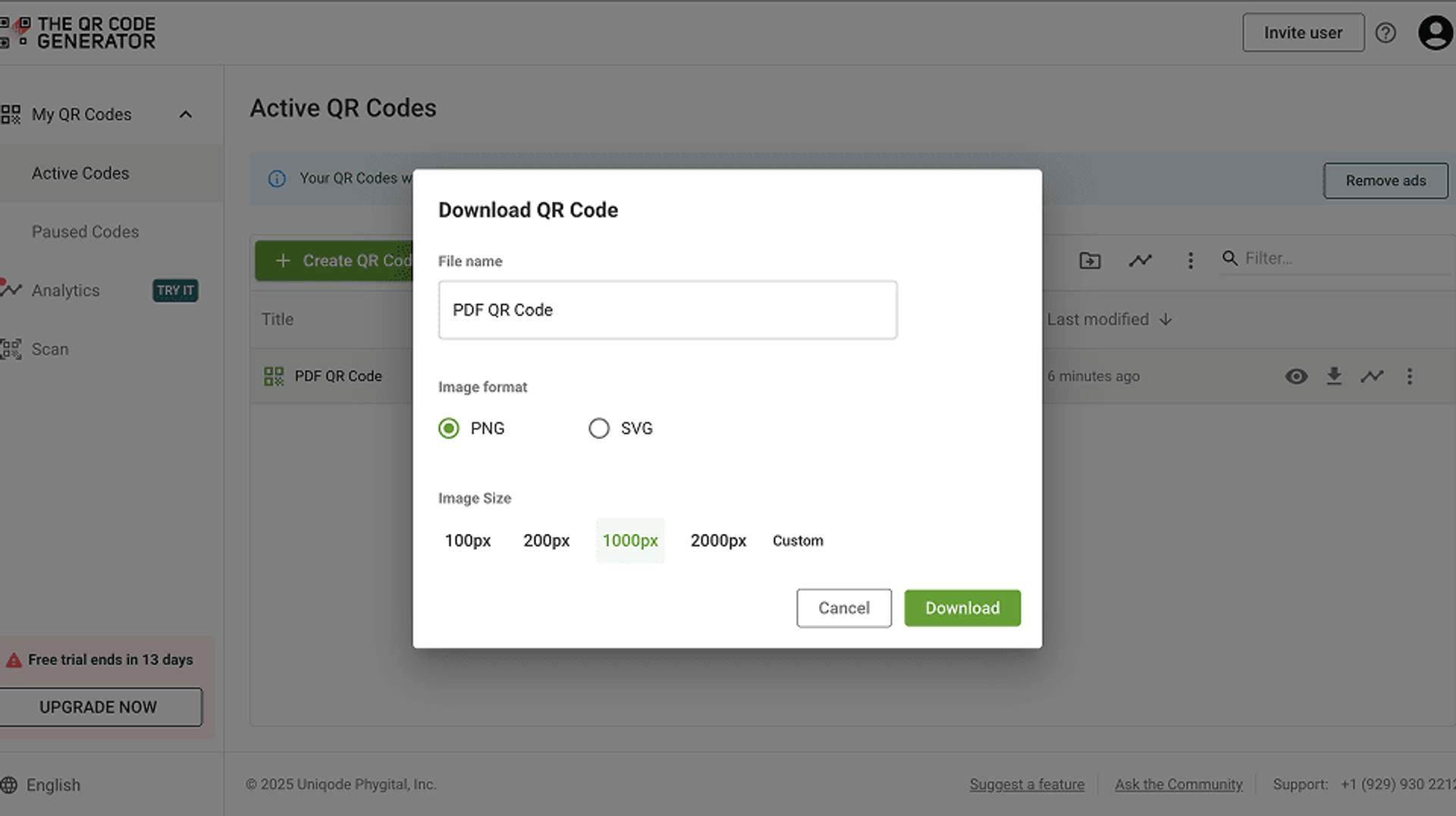download pdf qr code