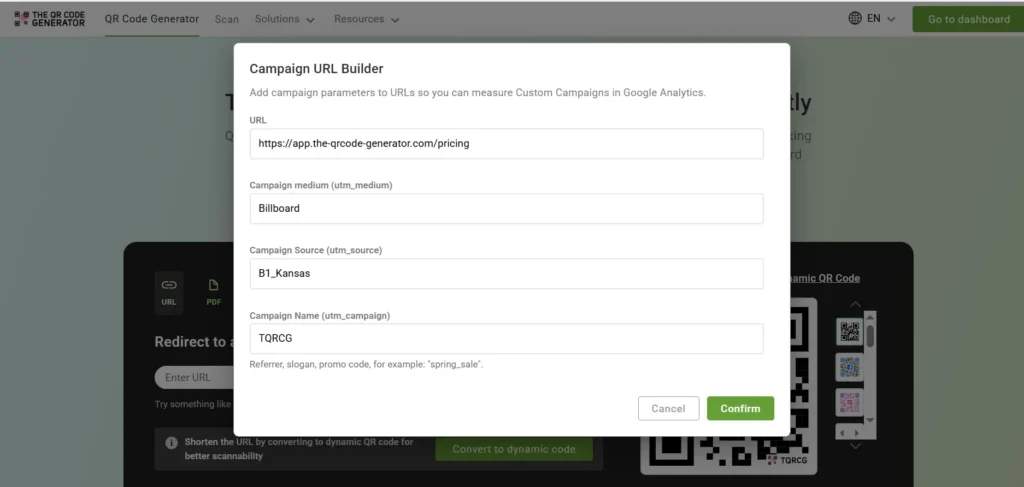 Step 2 - Enter Campaign Info