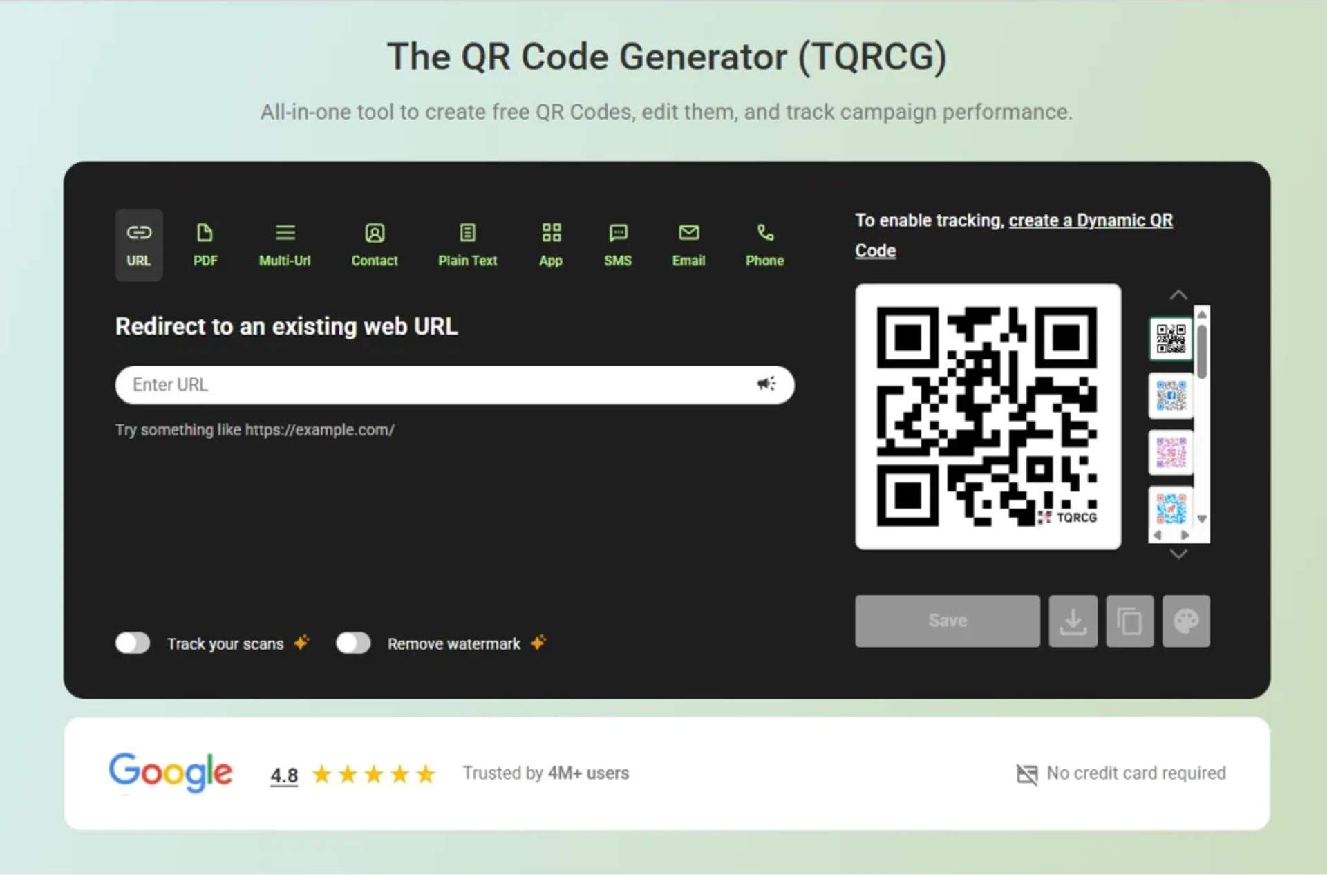 Sign up to TQRCG