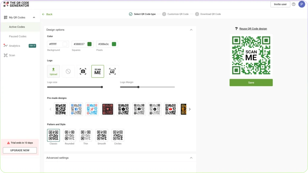 Customize your image QR Code