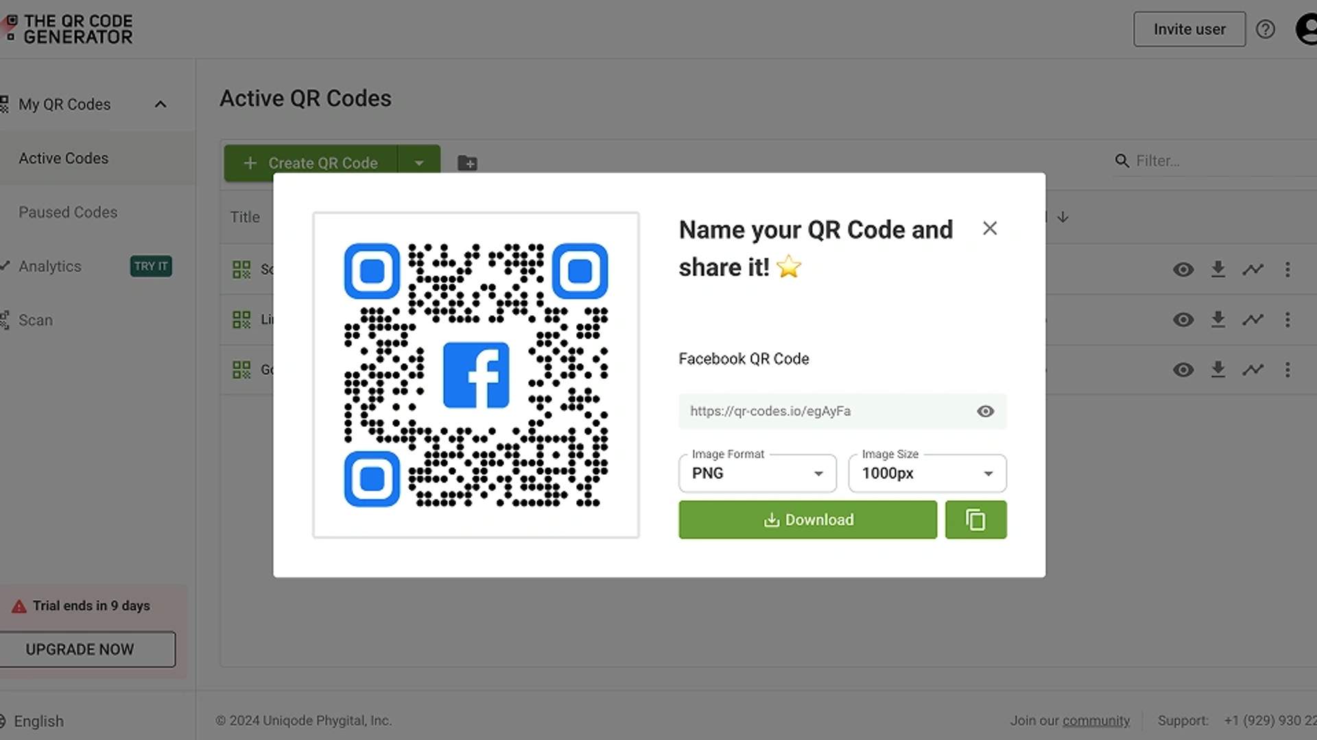 Download your Facebook QR Code
