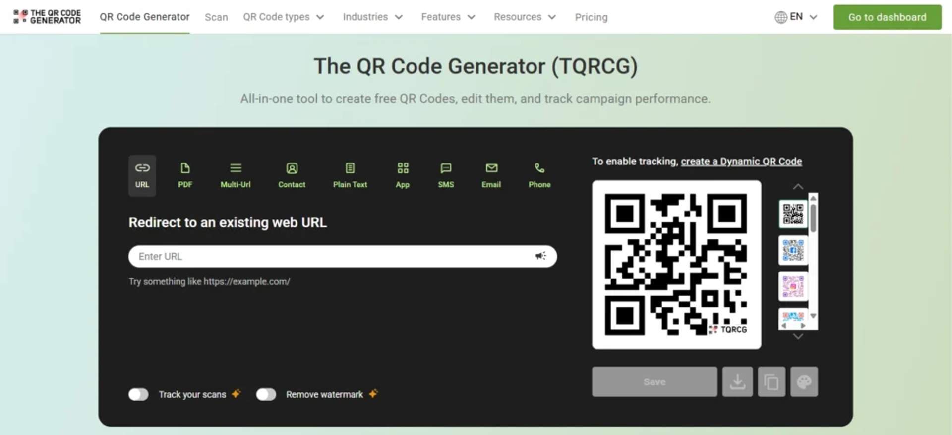The QR Code Generator (TQRCG)