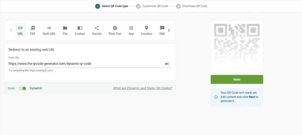 Generate your QR Code