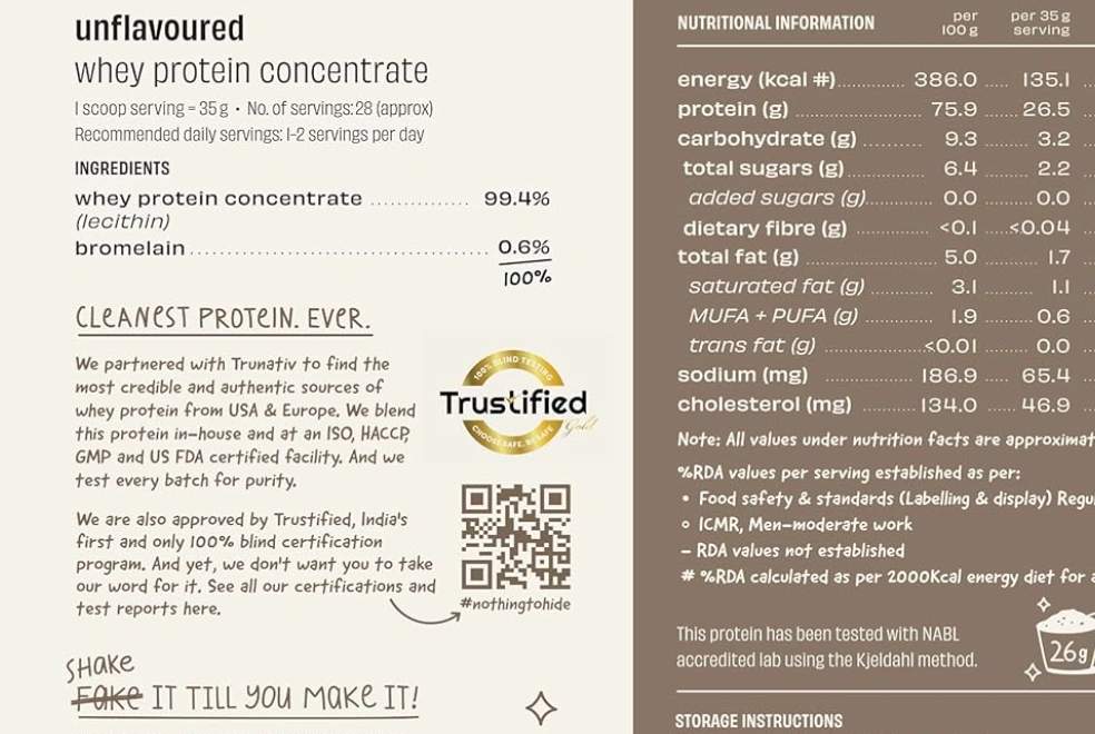 Whole Truth QR Code info