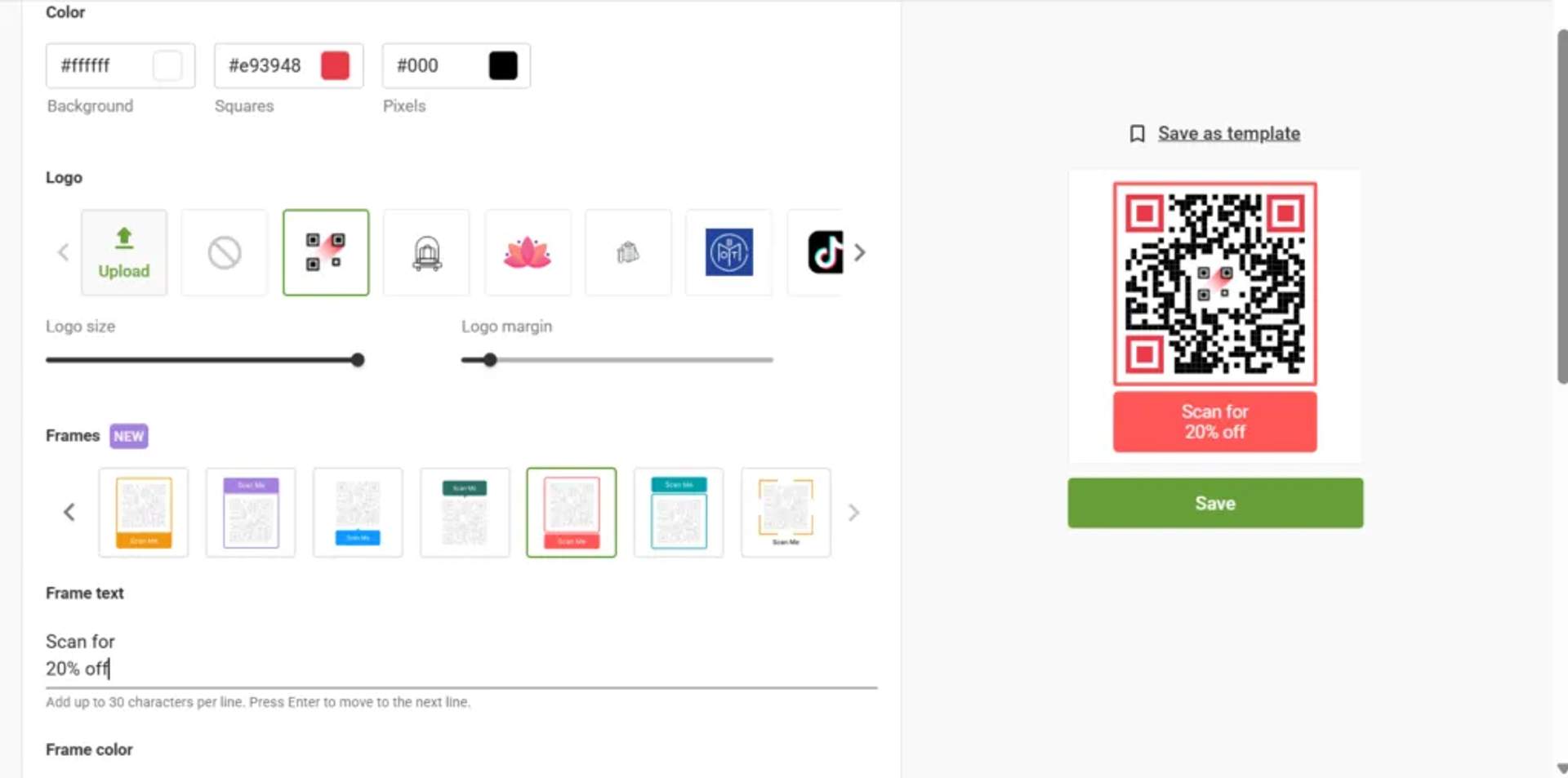 Customize it to match your campaign creative
