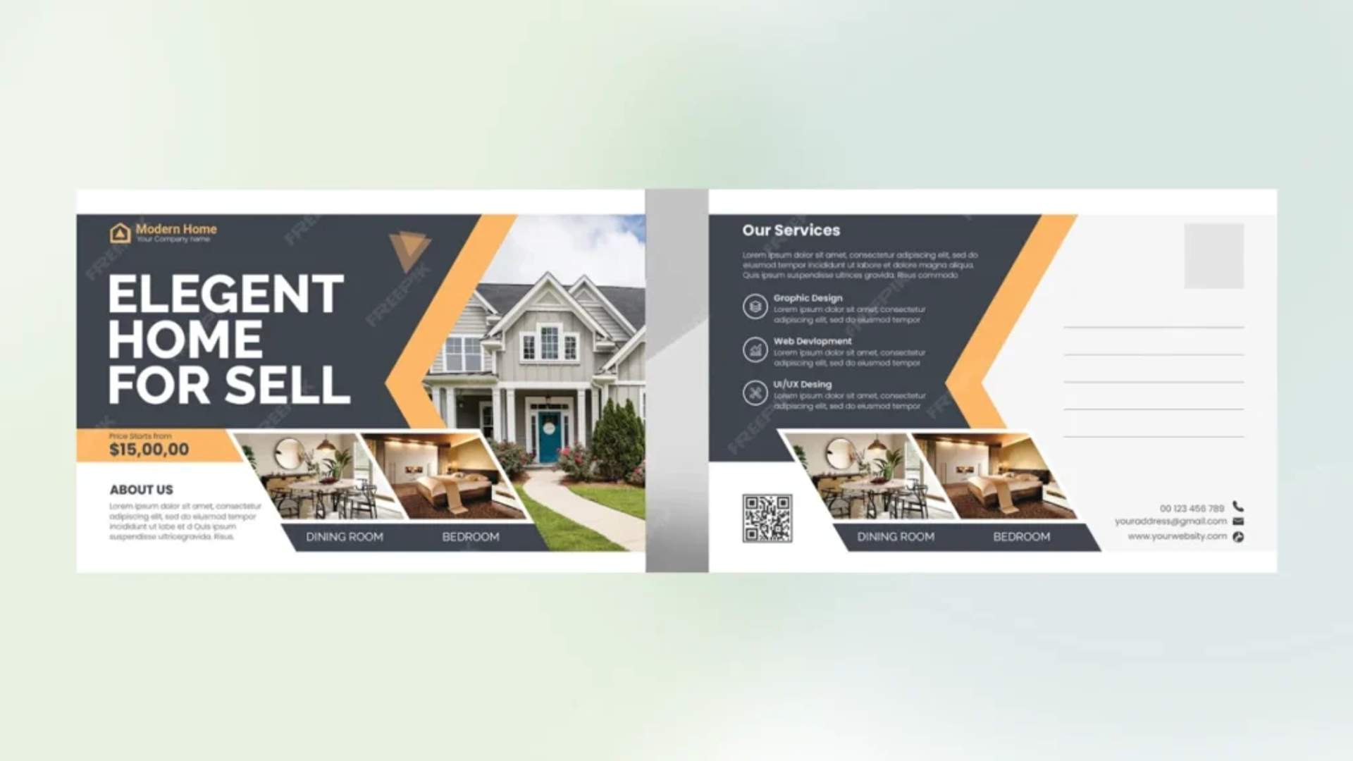 Postcards with QR Code