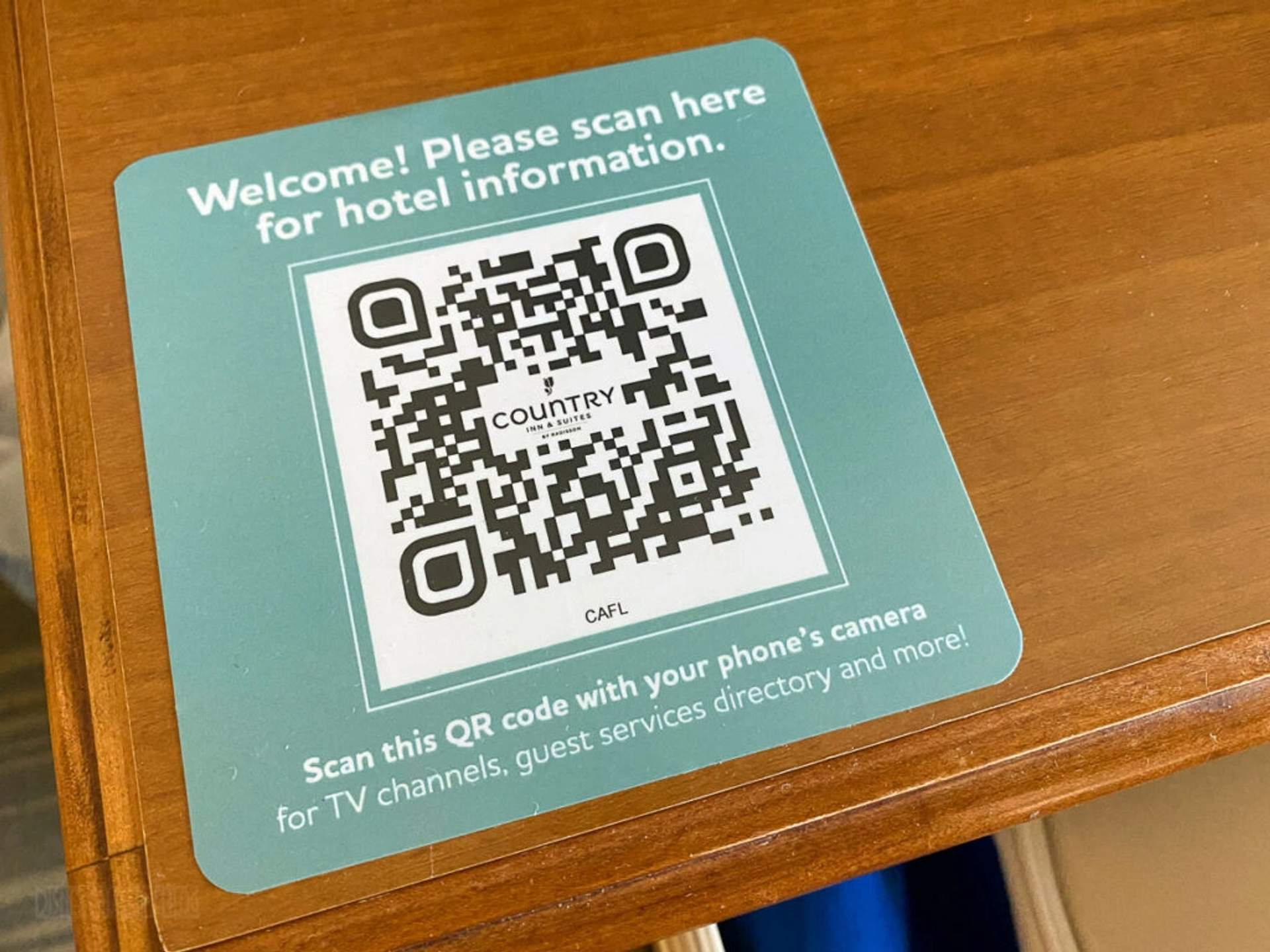 Build a hotel QR Code with The QR Code Generator (TQRCG)

