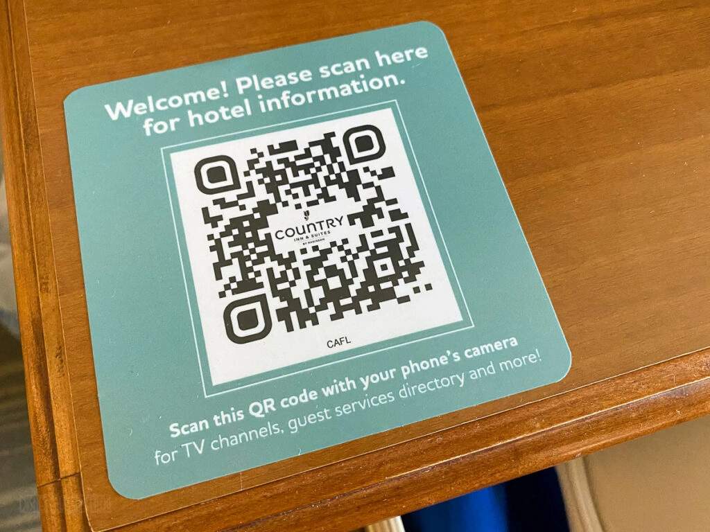 Build a hotel QR Code with The QR Code Generator (TQRCG)