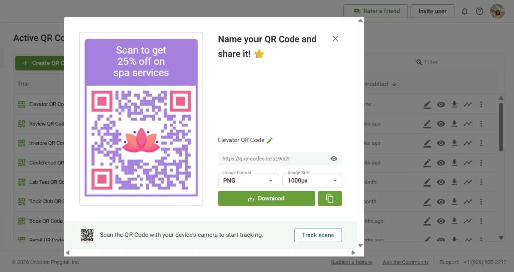 Download elevator QR Code