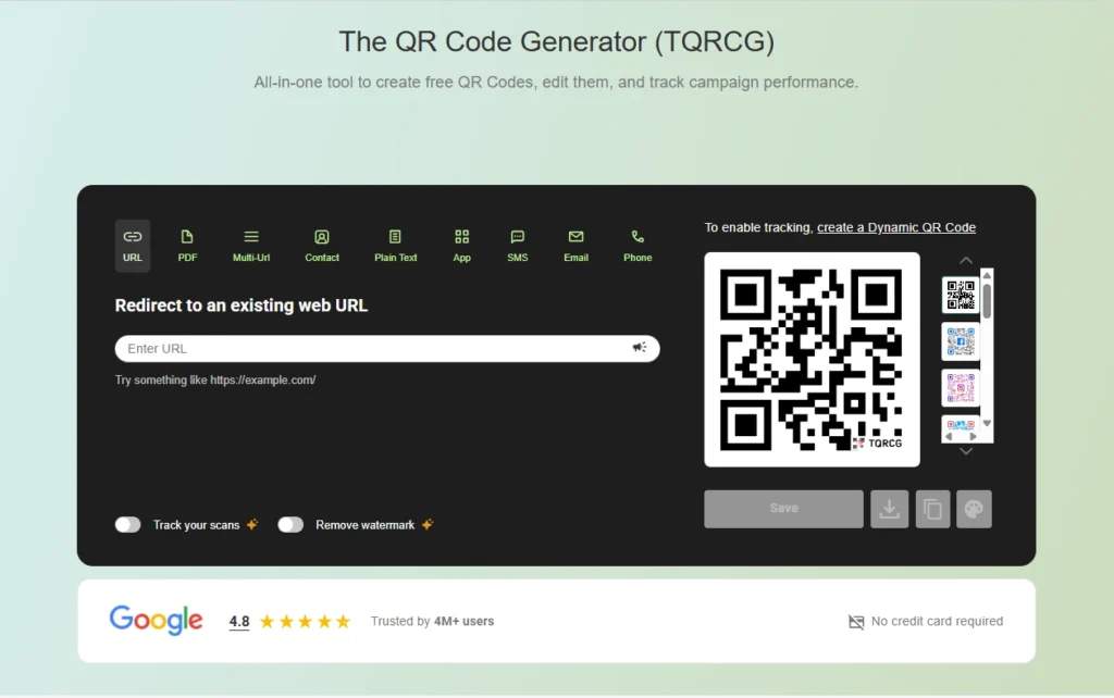 TQRCG widget
