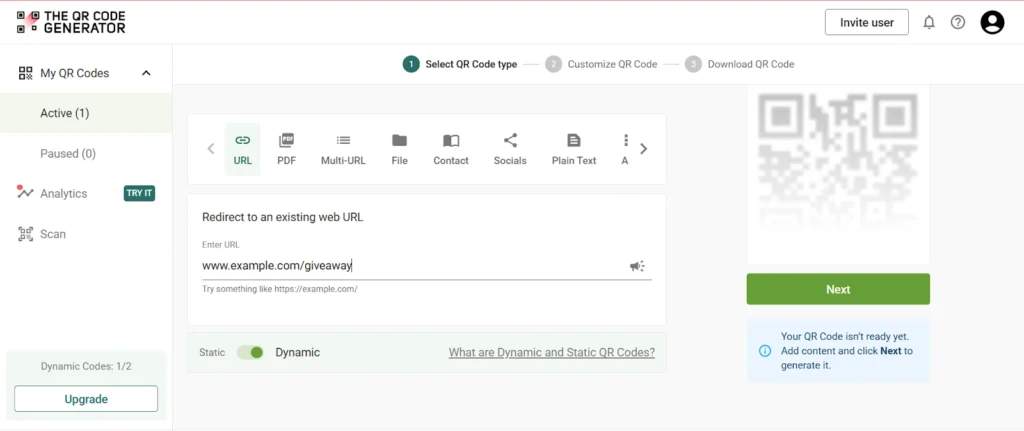 TQRCG dashboard