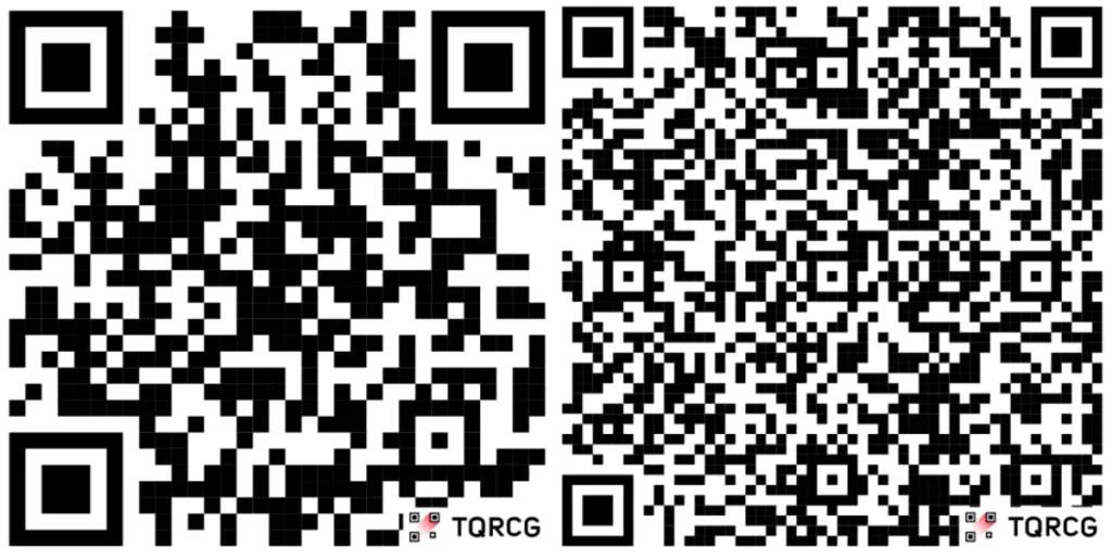long and short url QR codes