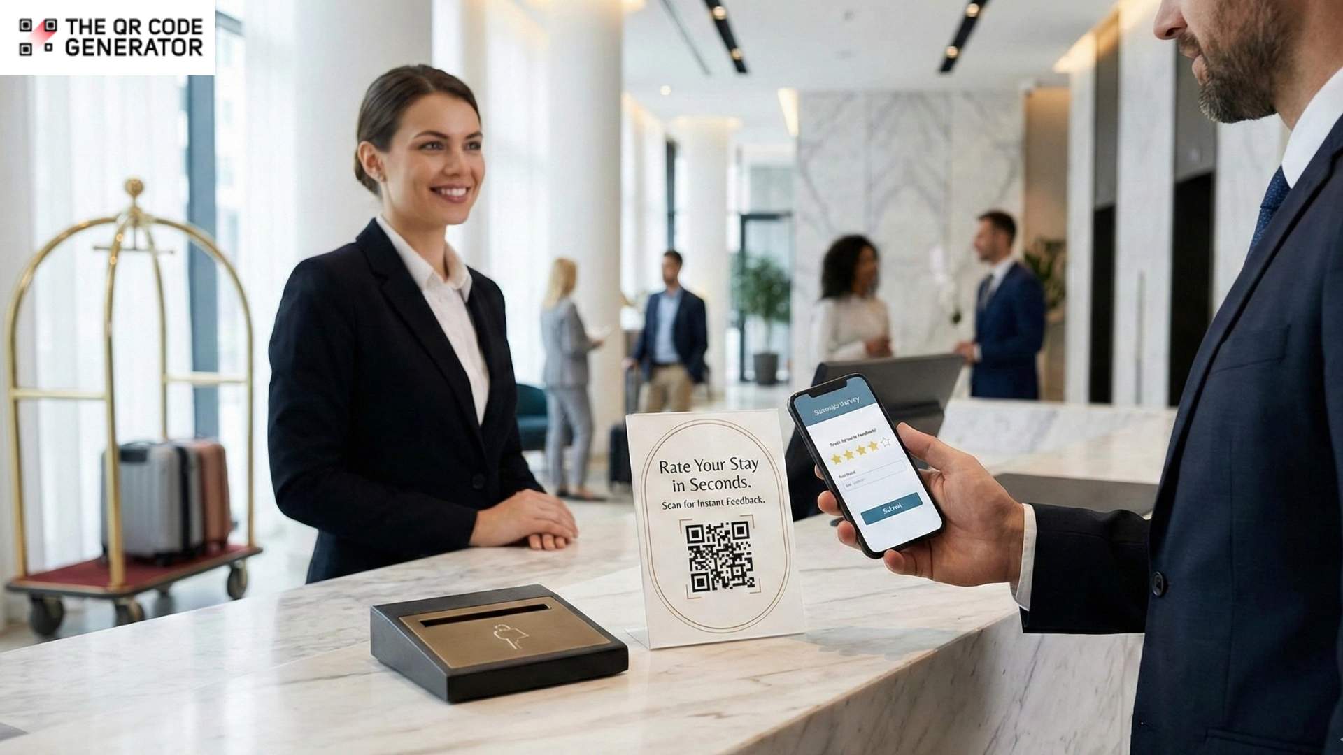 Wie Hotels QR Codes beim Check-out für Gästefeedback nutzen