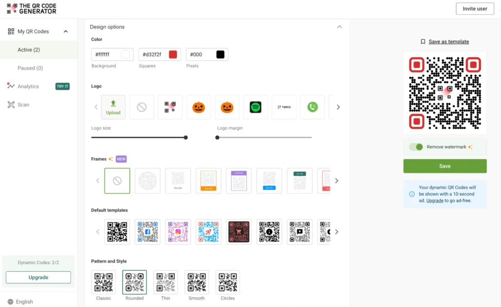 Customize your QR Code