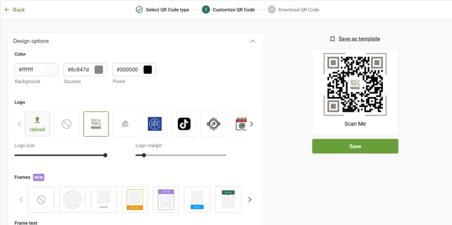 Design the QR Code