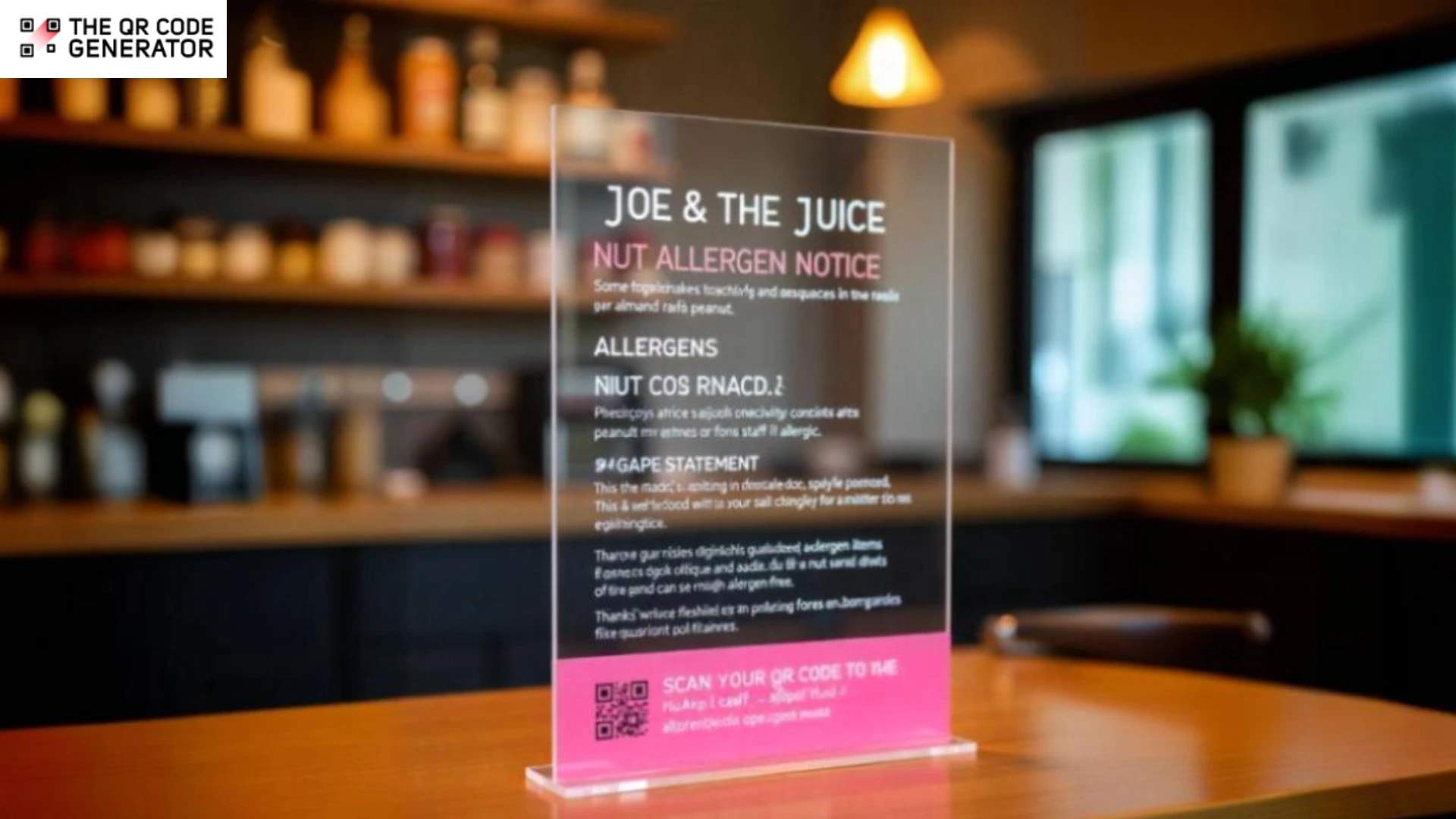 Come rendere più sicure le schede sugli allergeni nei ristoranti con QR Codes